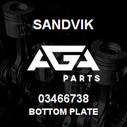 03466738 Sandvik BOTTOM PLATE | AGA Parts