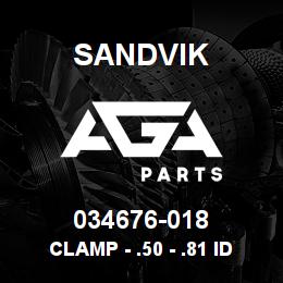034676-018 Sandvik CLAMP - .50 - .81 ID | AGA Parts