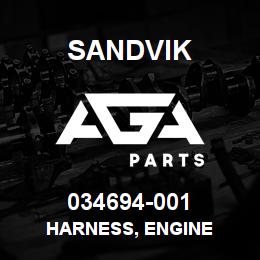 034694-001 Sandvik HARNESS, ENGINE | AGA Parts