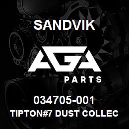 034705-001 Sandvik TIPTON#7 DUST COLLECTOR GROUP | AGA Parts