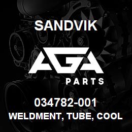 034782-001 Sandvik WELDMENT, TUBE, COOLER LINE | AGA Parts