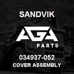 034937-052 Sandvik COVER ASSEMBLY | AGA Parts