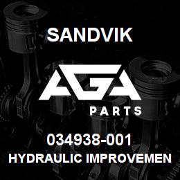 034938-001 Sandvik HYDRAULIC IMPROVEMENTS KIT C45/50 | AGA Parts
