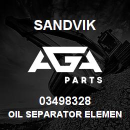 03498328 Sandvik OIL SEPARATOR ELEMENT | AGA Parts