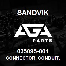 035095-001 Sandvik CONNECTOR, CONDUIT, 90, 2.50" META | AGA Parts