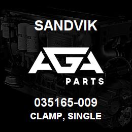 035165-009 Sandvik CLAMP, SINGLE | AGA Parts
