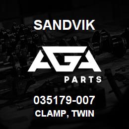 035179-007 Sandvik CLAMP, TWIN | AGA Parts