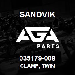035179-008 Sandvik CLAMP, TWIN | AGA Parts