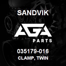 035179-016 Sandvik CLAMP, TWIN | AGA Parts