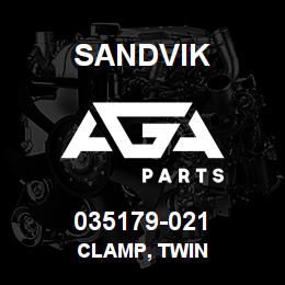 035179-021 Sandvik CLAMP, TWIN | AGA Parts
