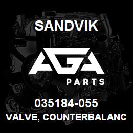 035184-055 Sandvik VALVE, COUNTERBALANCE | AGA Parts