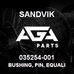 035254-001 Sandvik BUSHING, PIN, EQUALIZER | AGA Parts