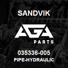 035336-005 Sandvik PIPE-HYDRAULIC | AGA Parts