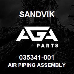 035341-001 Sandvik AIR PIPING ASSEMBLY | AGA Parts