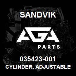 035423-001 Sandvik CYLINDER, ADJUSTABLE, 3" X1.25" | AGA Parts
