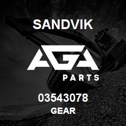03543078 Sandvik GEAR | AGA Parts