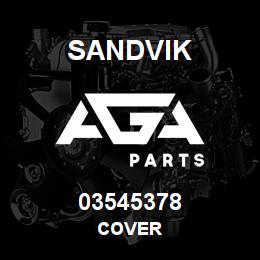 03545378 Sandvik COVER | AGA Parts