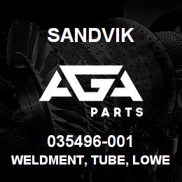 035496-001 Sandvik WELDMENT, TUBE, LOWER COOLER LINE | AGA Parts