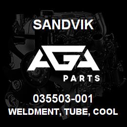 035503-001 Sandvik WELDMENT, TUBE, COOLER LINE, WATER | AGA Parts