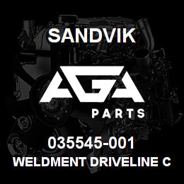 035545-001 Sandvik WELDMENT DRIVELINE COVER LOWER | AGA Parts