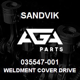 035547-001 Sandvik WELDMENT COVER DRIVELINE | AGA Parts