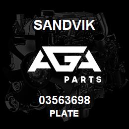 03563698 Sandvik PLATE | AGA Parts
