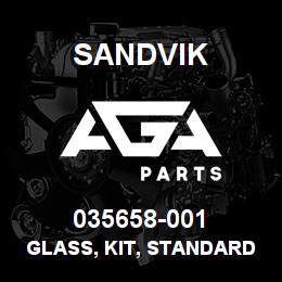 035658-001 Sandvik GLASS, KIT, STANDARD DR460 C.AB | AGA Parts