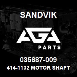 035687-009 Sandvik 414-1132 MOTOR SHAFT NUT RB | AGA Parts