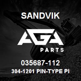 035687-112 Sandvik 304-1201 PIN-TYPE PIVOT SHAFT | AGA Parts