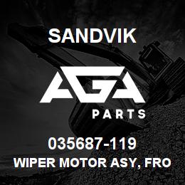 035687-119 Sandvik WIPER MOTOR ASY, FRONT | AGA Parts