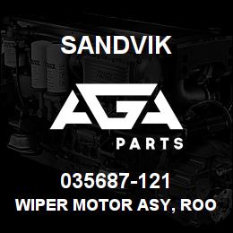 035687-121 Sandvik WIPER MOTOR ASY, ROOF GLASS | AGA Parts