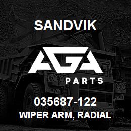 035687-122 Sandvik WIPER ARM, RADIAL | AGA Parts