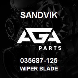 035687-125 Sandvik WIPER BLADE | AGA Parts