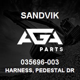 035696-003 Sandvik HARNESS, PEDESTAL DR460 | AGA Parts