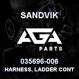 035696-006 Sandvik HARNESS, LADDER CONTROLS DR460 | AGA Parts