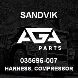 035696-007 Sandvik HARNESS, COMPRESSOR TO CAB DR460 | AGA Parts