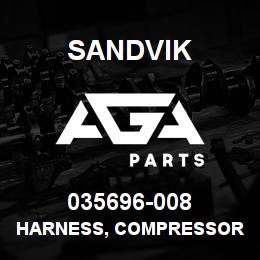 035696-008 Sandvik HARNESS, COMPRESSOR DR460 | AGA Parts