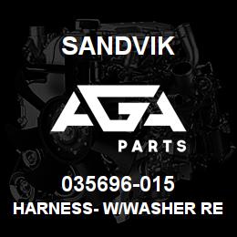 035696-015 Sandvik HARNESS- W/WASHER RESERVOIR | AGA Parts