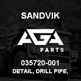 035720-001 Sandvik DETAIL, DRILL PIPE, 8-5/8 | AGA Parts