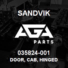 035824-001 Sandvik DOOR, CAB, HINGED | AGA Parts