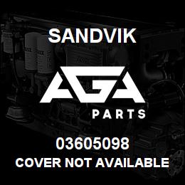 03605098 Sandvik COVER NOT AVAILABLE | AGA Parts