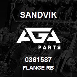 0361587 Sandvik FLANGE RB | AGA Parts