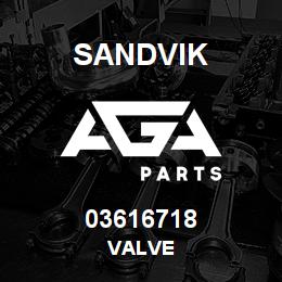 03616718 Sandvik VALVE | AGA Parts