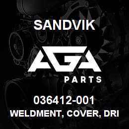 036412-001 Sandvik WELDMENT, COVER, DRIVELINE | AGA Parts