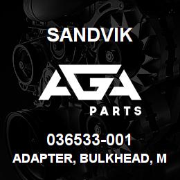 036533-001 Sandvik ADAPTER, BULKHEAD, MINICHECK | AGA Parts