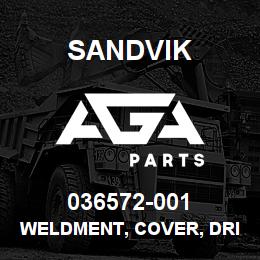 036572-001 Sandvik WELDMENT, COVER, DRIVELINE | AGA Parts