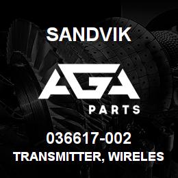 036617-002 Sandvik TRANSMITTER, WIRELESS TACH | AGA Parts