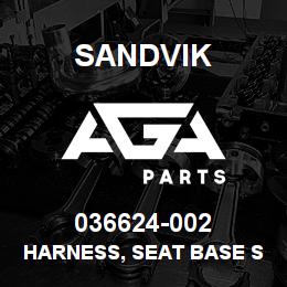 036624-002 Sandvik HARNESS, SEAT BASE SP DR460 C.27/C32 | AGA Parts