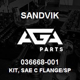 036668-001 Sandvik KIT, SAE C FLANGE/SPLINE | AGA Parts