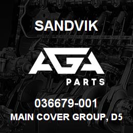 036679-001 Sandvik MAIN COVER GROUP, D55/75 | AGA Parts